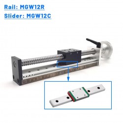 Mini Manual Ballscrew Slide Table DXG6042 CNC Linear Module with Handwheel