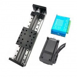 CNC Linear Double Guides BallScrew Slide Table / Motorized Linear Stage Kit with Motor & Driver