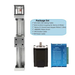 Ballscrew Linear Rail Stage DXG-YR60 CNC Slide Table Kit with Nema 23 Closed Loop Stepper Motor & Driver Kit