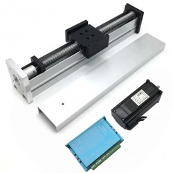 Fully Sealed CNC Linear Guide Module Ballscrew Slide Table QMF40 with Stepper Motor & Driver