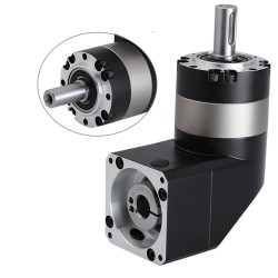 PVE120 Series 90 Degree Right Angle Planetary Gearbox Ratio 3:1 - 100:1 Fit 110mm/130mm Servo Motor 19/22/24mm Input