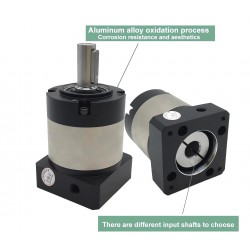 PLE060 Series Nema 23 Planetary Gearbox Ratio 3:1 - 100:1 for NEMA23 Stepper Motor / 200W 400W 60mm AC Servo Motor