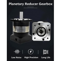 PLF090 Series Nema 34 Planetary Gearbox Ratio 3:1 - 100:1 for NEAM34 Stepper Motor, 80mm Servo Motor 750W