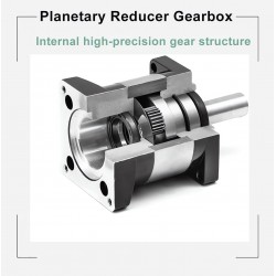 DLF Series Nema 23 Planetary Gearbox Ratio 4:1 - 100:1, 1/4' Input 6.35mm 8mm