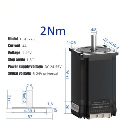 Nema 23 Integrated Closed-loop Stepper Motor HBT57 Series 1.2Nm/2Nm/3Nm with Drive 1000 Line Encoder
