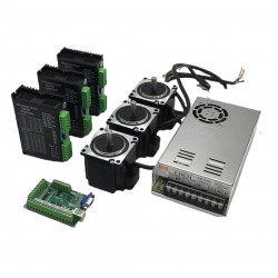 3 Axis CNC Kit with 3Nm Nema 23 Stepper Motor & Motor Driver & Power Supply