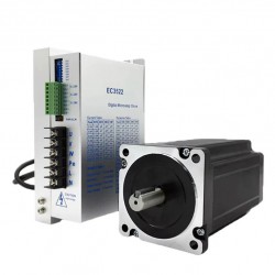 NEMA 34 Stepper Motor & Driver Kit 86BYGH9945A3J14 + EC3522 4.5/8.5/12Nm 3 Phase 1.8 Deg for Mid-Size CNC Milling Machine/Router