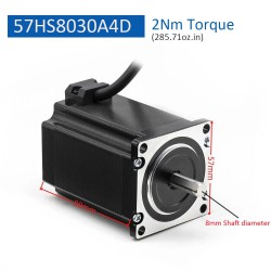 Nema 23 Stepper Motor 57HS56/80/11230A4 1.8 Deg 4-Lead 1.2Nm/2Nm/3Nm for 3D Print/CNC Router Mill