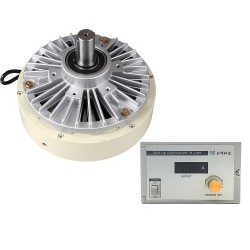 FK-D Series Single Shaft Magnetic Powder Particle Brake Kit 6Nm-50Nm with TBS-200A Tension Controller