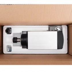 3KW 220V/380V Air Cooled Spindle Motor Kit GDZ80X73-3 + H100-3.7 with Spindle Drives & 13Pcs ER20 Collets