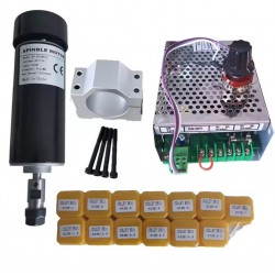 500W 110V/220V Air Cooled CNC Spindle Motor Kit OSP001716 12000 RPM with Power Supply & 13Pcs ER11 Collet