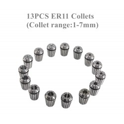 500W 110V/220V Air Cooled CNC Spindle Motor Kit OSP001716 12000 RPM with Power Supply & 13Pcs ER11 Collet