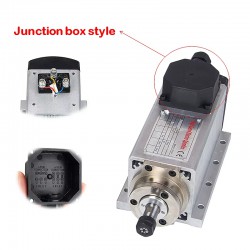 Air Cooled CNC Spindle Motor Huajiang-1.5KW 110V/220V 1.5kW 24000RPM ER11/ER16 Collet 400Hz with Aviation Plug