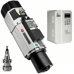 9KW Air Cooled ATC (Automatic Tool Change) Spindle Motor + 11KW VFD Variable Frequency Drive (GDZ143x133-9L + DZB312B011)