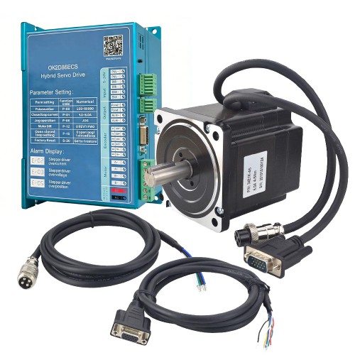 Nema 34 Closed Loop Stepper Motor Kit 34E1K-45 +OK2D86ECS TP Series 4.5Nm with Driver & Cable