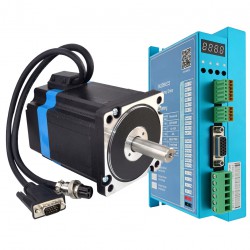 Nema 34 Closed Loop Stepper Motor Controller Kit 34HS38-6004D-E1000+OK2D86ECS 5.8Nm 1 Axis CNC Kit
