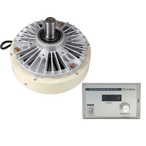 FZ-D Series Single Shaft Magnetic Powder Particle Brake Kit 6Nm-50Nm with TBS-200S Tension Controller