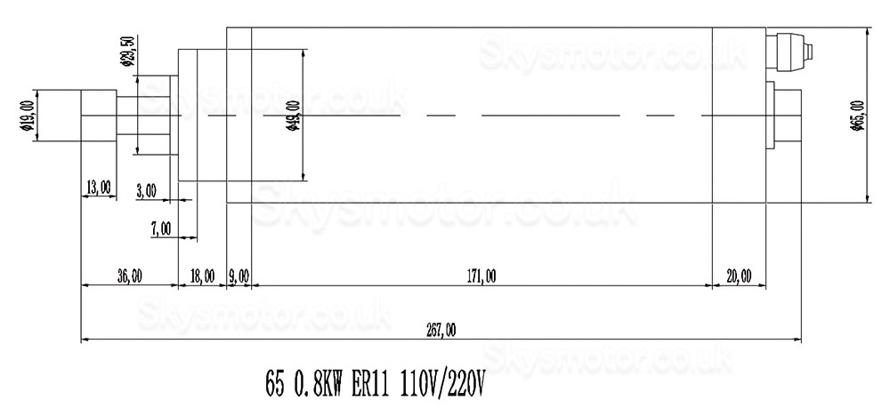 2.2kW 110V/220V/380V Water Cooled Spindle Motor Kit OSP001699 with Spindle Drives + Water Pump + 13Pcs ER20 Collet + Bracket 2.2kW 110V/220V/380V Water Cooled Spindle Motor Kit OSP001699 with Spindle Drives + Water Pump + 13Pcs ER20 Collet + Bracket