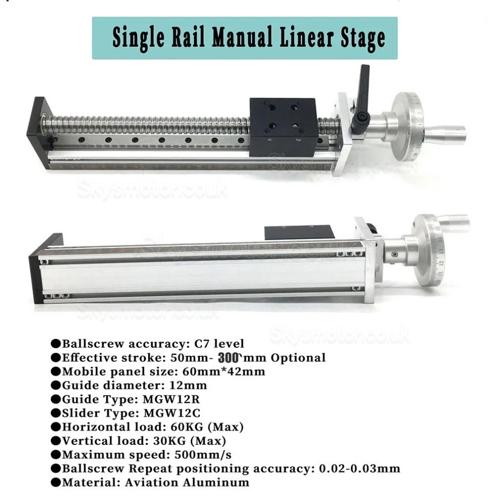 Mini Manual Ballscrew Slide Table DXG6042 CNC Linear Module with Handwheel Mini Manual Ballscrew Slide Table DXG6042 CNC Linear Module with Handwheel