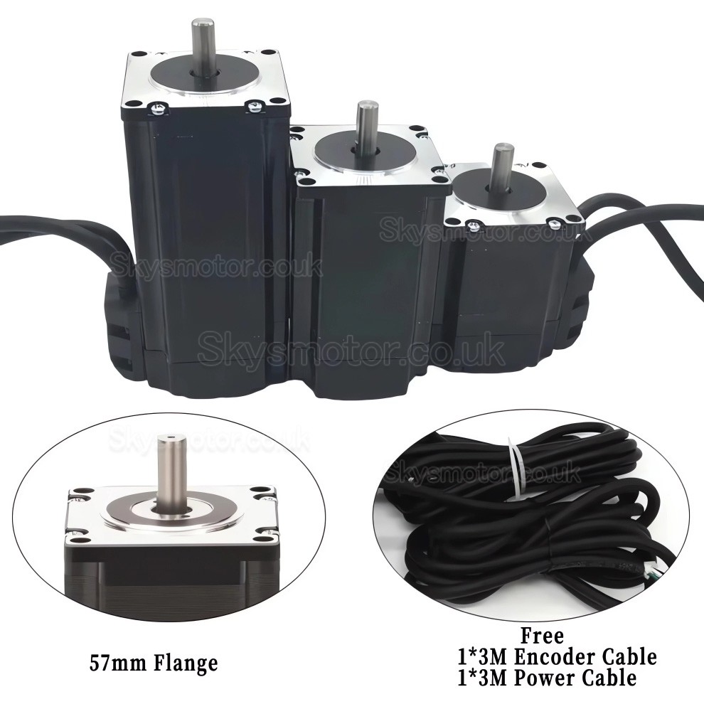 5 Axis Closed Loop Stepper Motor Kit with Nema 23 Motor & Driver & Power Supply