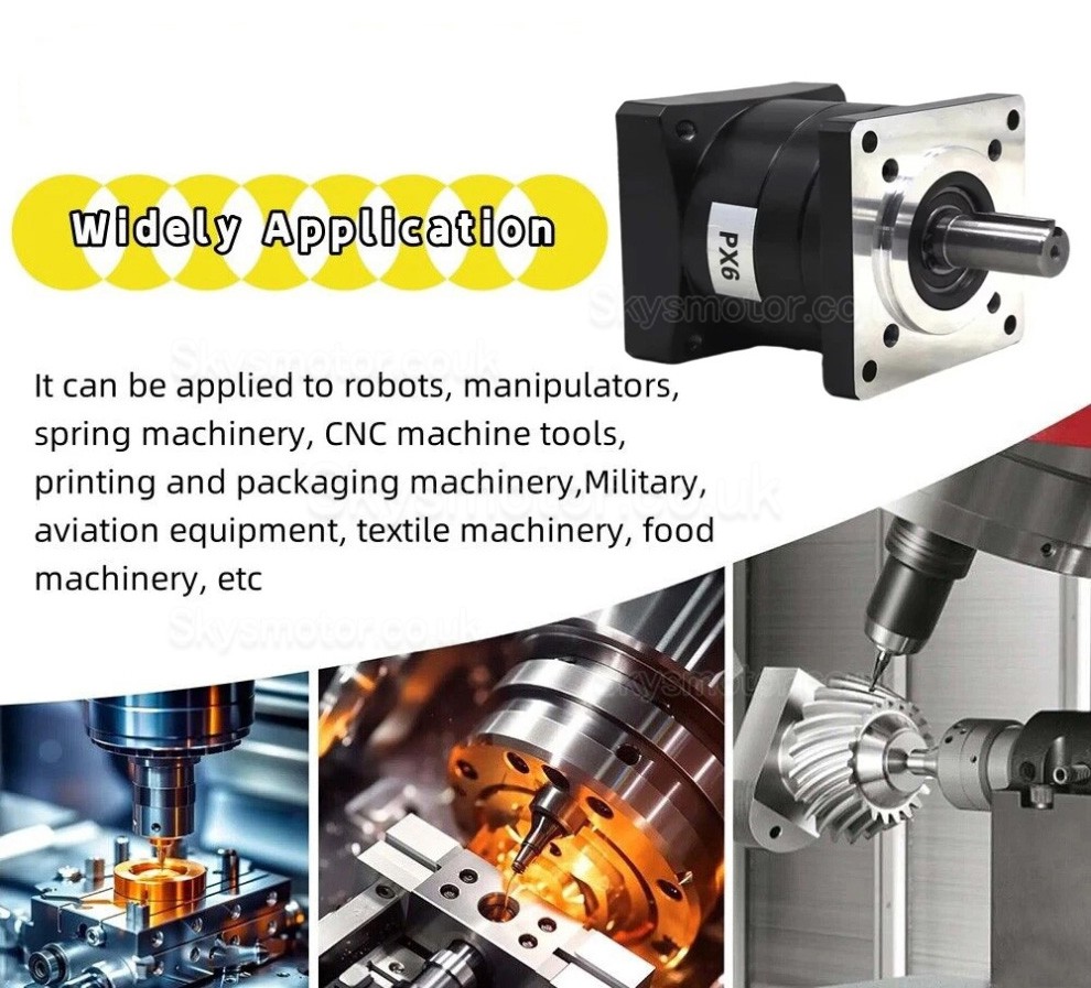 86PX Series Nema 34 Planetary Gearbox Ratio 5:1 - 100:1 for 86mm Stepper Motor