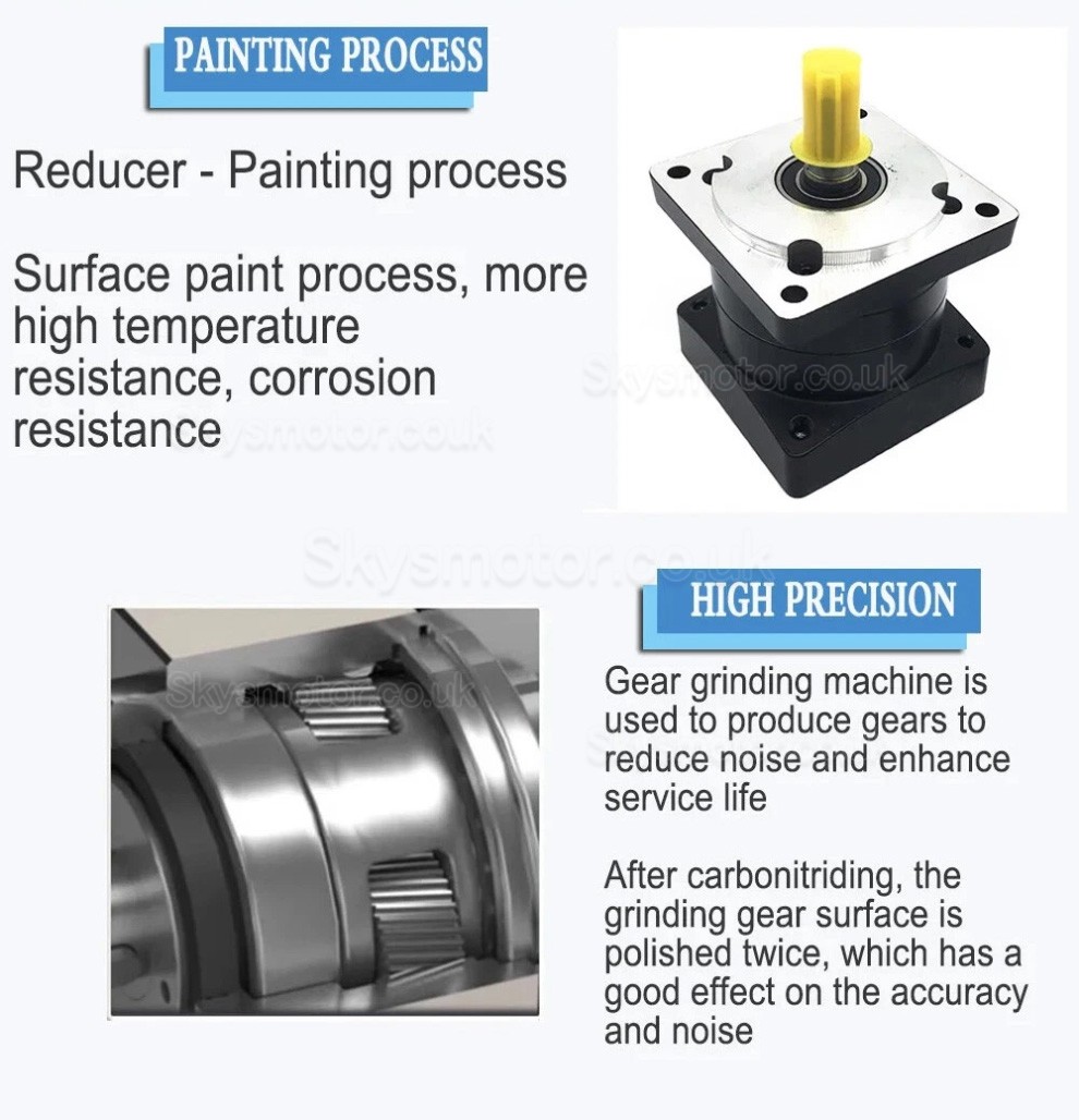 86PX Series Nema 34 Planetary Gearbox Ratio 5:1 - 100:1 for 86mm Stepper Motor