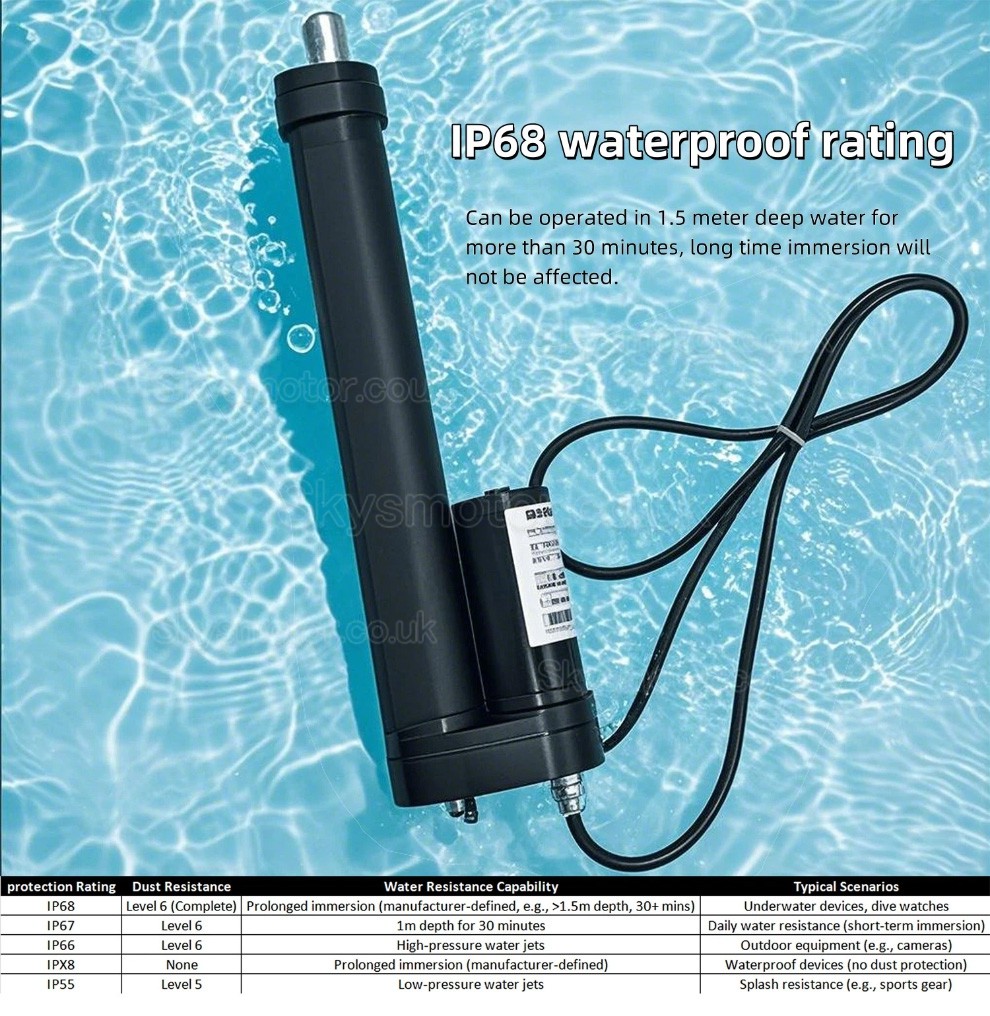 IP68 Submersible Electric Linear Actuator BST-YF-FS 12V Motorized Linear Actuators for Industrial Automation