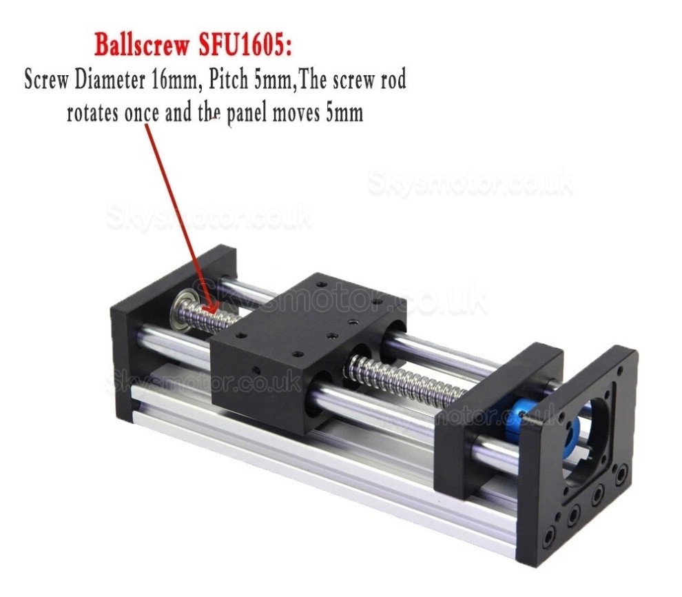 Manual Linear Guide GGP5080 Rail Slide Stage Ballscrew CNC Motion Module with Handwheel