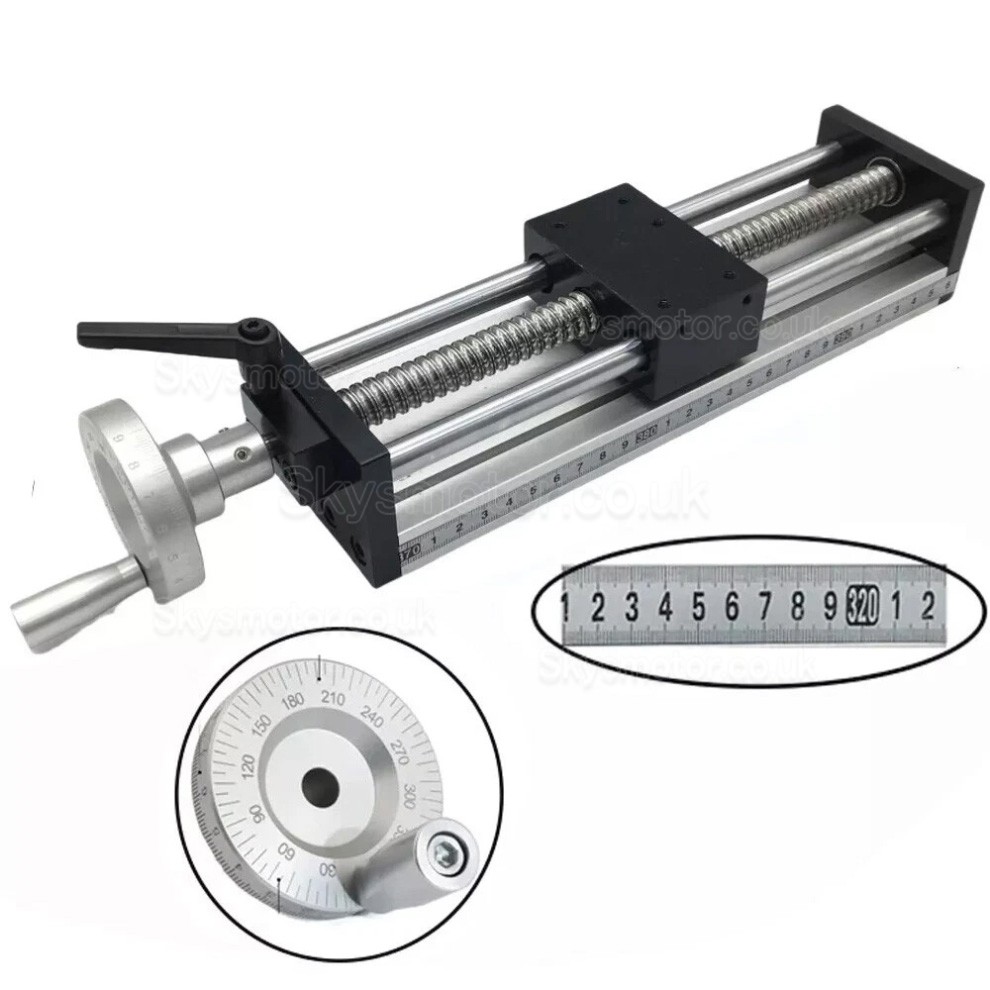 Manual Linear Guide GGP5080 Rail Slide Stage Ballscrew CNC Motion Module with Handwheel