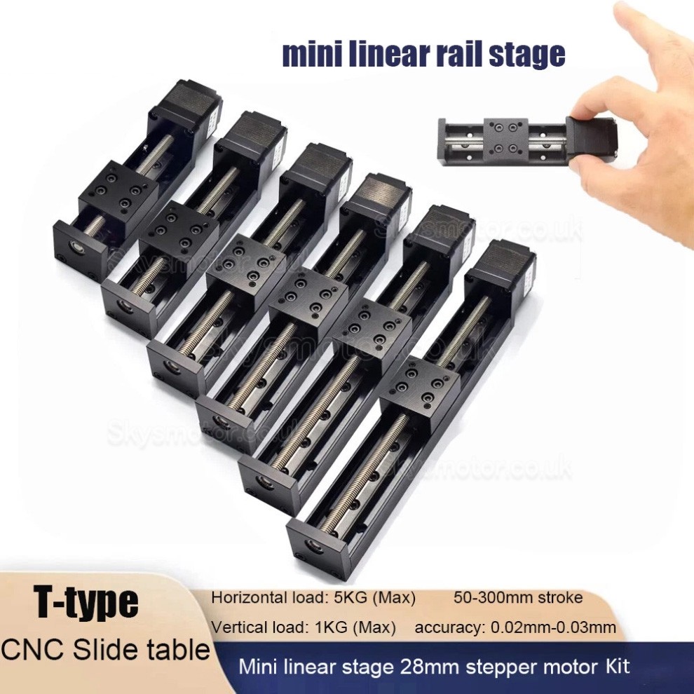 Linear Slide Bearings OSP001603 Linear Guide Slide Module 50mm-300mm Stroke with Nema11 Motor Kit