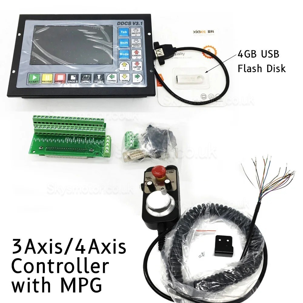 CNC Motion Controller DDCS V3.1 3 Axis / 4 Axis Electronic Numerical Standalone Control 