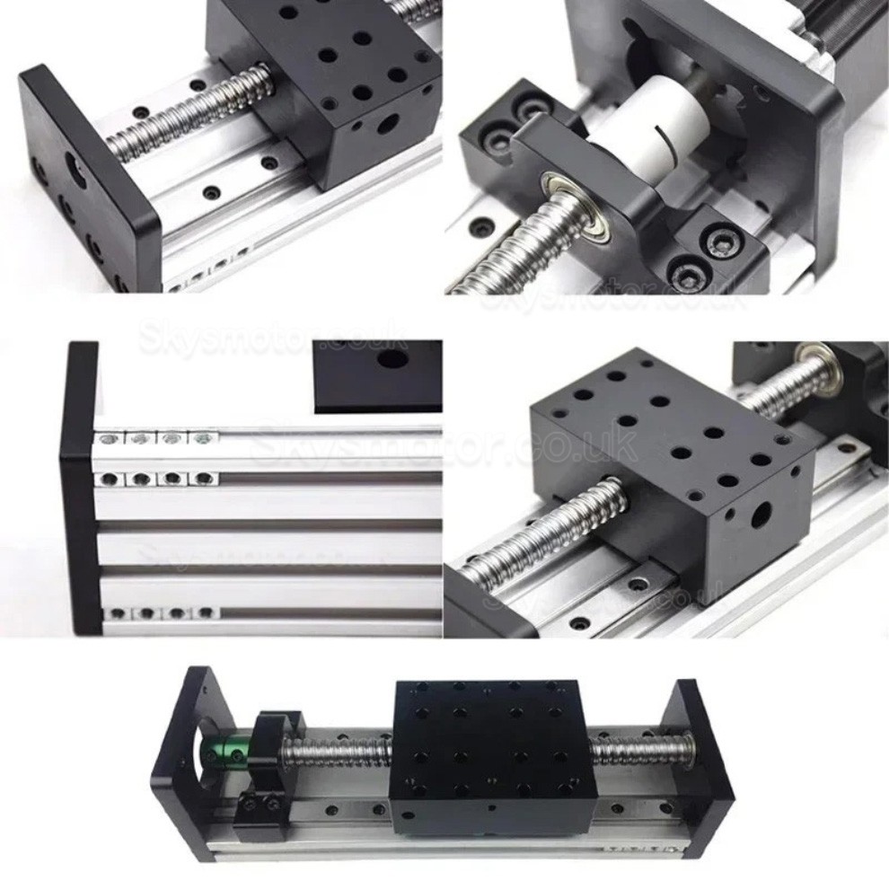 Ballscrew Linear Slide SXG5080-1 CNC Linear Motion Stage Fit Nema 17 / Nema 23 Stepper Motors 
