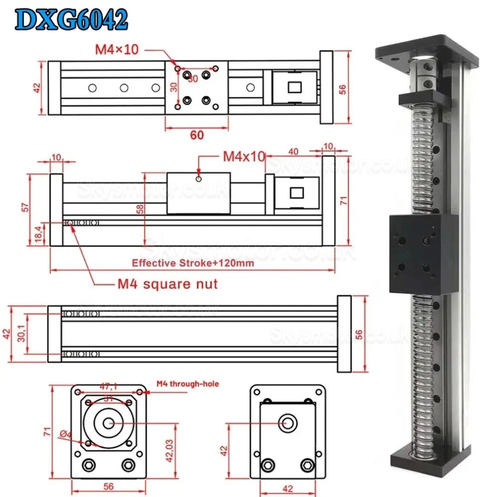 Mini Linear Slide Stage OSP001606 Single Guide Rail CNC Ball Screw Module with Neme 23 Stepper Motor Mini Linear Slide Stage OSP001606 Single Guide Rail CNC Ball Screw Module with Neme 23 Stepper Motor