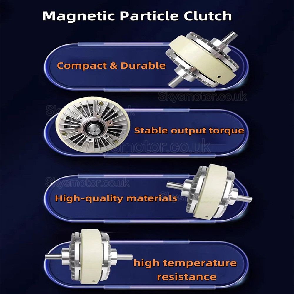 FL-S Series Dual-Shaft Magnetic Particle Clutch 6Nm-50Nm 24VDC Magnetic Powder Clutch FL-S Series Dual-Shaft Magnetic Particle Clutch 6Nm-50Nm 24VDC Magnetic Powder Clutch