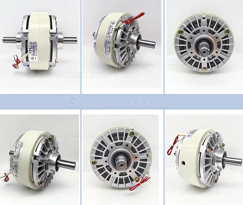 FL-S Series Dual-Shaft Magnetic Particle Clutch 6Nm-50Nm 24VDC Magnetic Powder Clutch