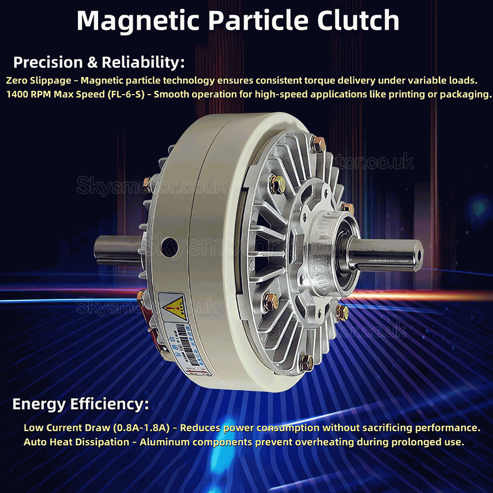 FL-S-C Series Dual-Shaft Magnetic Particle Clutch 6Nm-50Nm 24VDC CNC Magnetic Powder Clutch FL-S-C Series Dual-Shaft Magnetic Particle Clutch 6Nm-50Nm 24VDC CNC Magnetic Powder Clutch