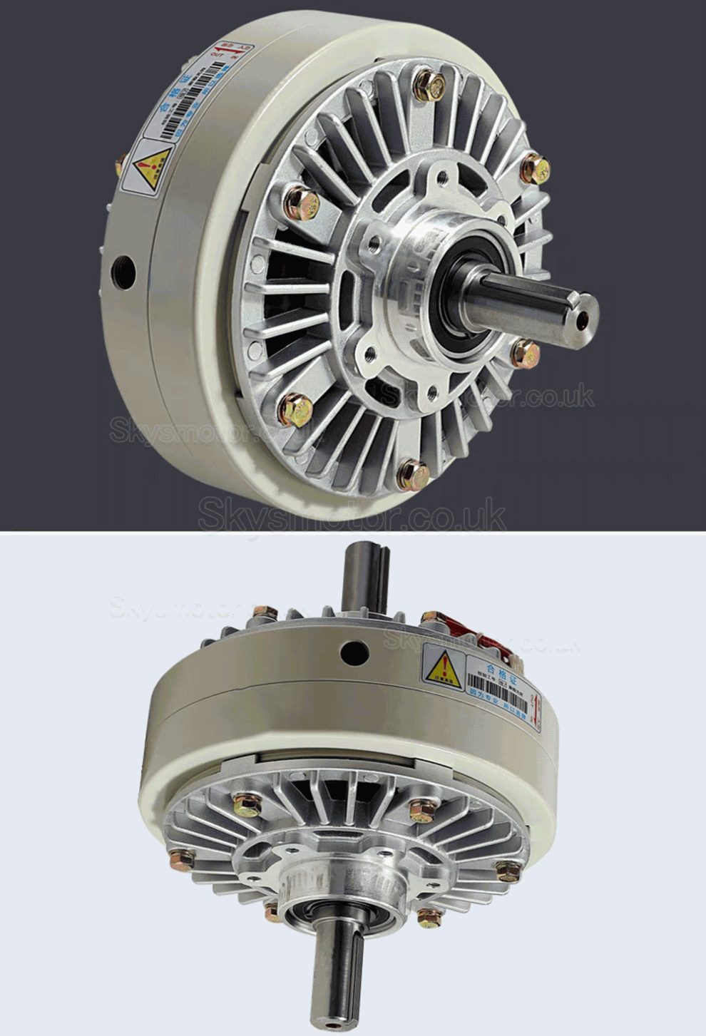 FL-S-C Series Dual-Shaft Magnetic Particle Clutch 6Nm-50Nm 24VDC CNC Magnetic Powder Clutch