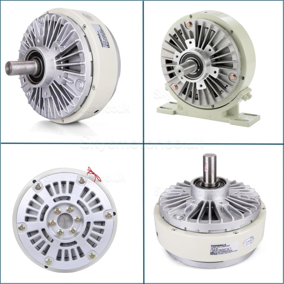 FK-D Series Single Shaft Magnetic Powder Particle Brake Kit 6Nm-50Nm with TBS-200A Tension Controller