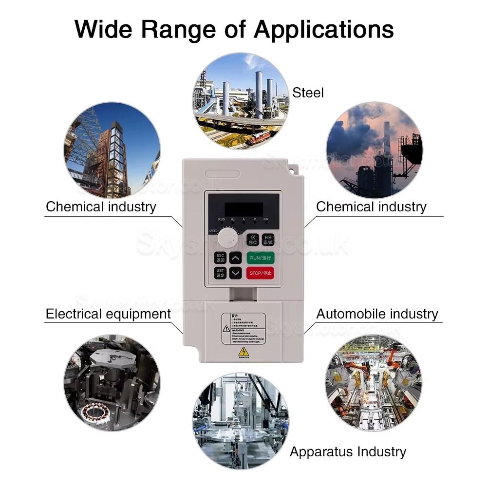 7.5KW H100 Series VFD Spindle Drives Variable Frequency Drive for CNC ...