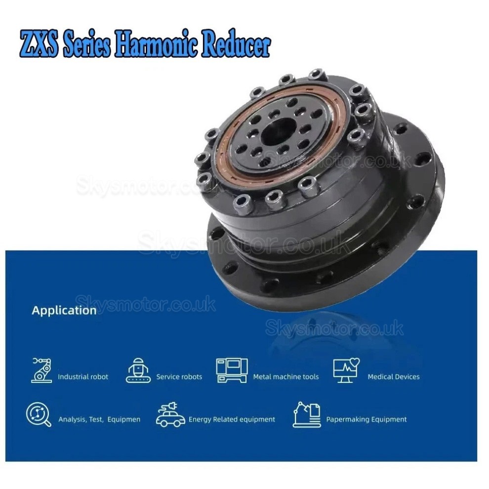 ZXS20 Series Cup Type Harmonic Reducer Gearbox Ratio 30:1/50:1/80:1/100:1 for Stepper / Servo Motor