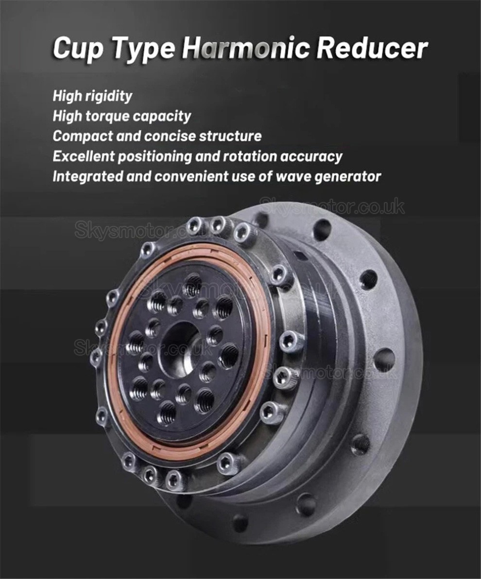 ZXS20 Series Cup Type Harmonic Reducer Gearbox Ratio 30:1/50:1/80:1/100:1 for Stepper / Servo Motor