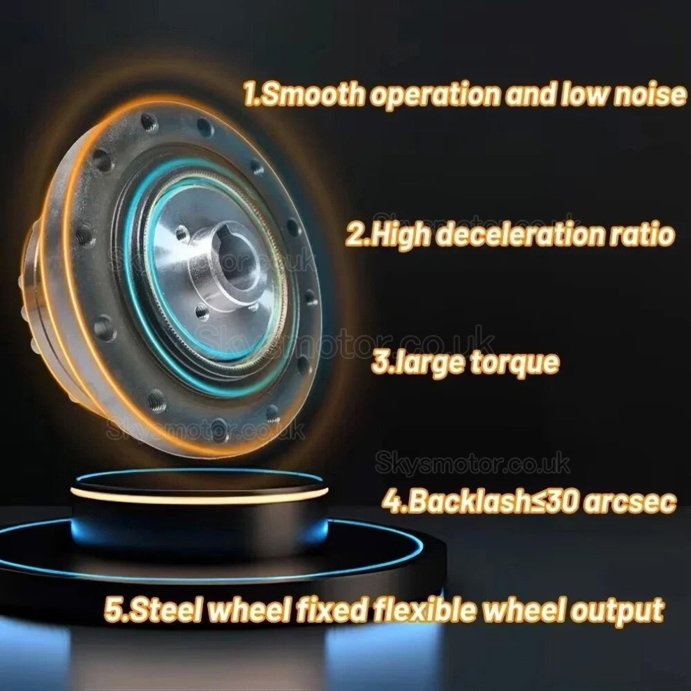 ZXS20 Series Cup Type Harmonic Reducer Gearbox Ratio 30:1/50:1/80:1/100:1 for Stepper / Servo Motor
