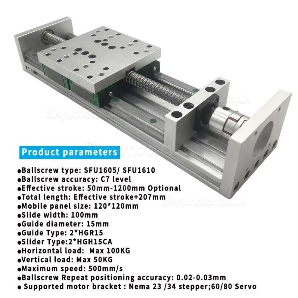 Heavy Duty Linear Motion Guide SXG120×120 Linear Table Slide 70-100kg CNC Slide Table 100mm-1000mm Heavy Duty Linear Motion Guide SXG120×120 Linear Table Slide 70-100kg CNC Slide Table 100mm-1000mm