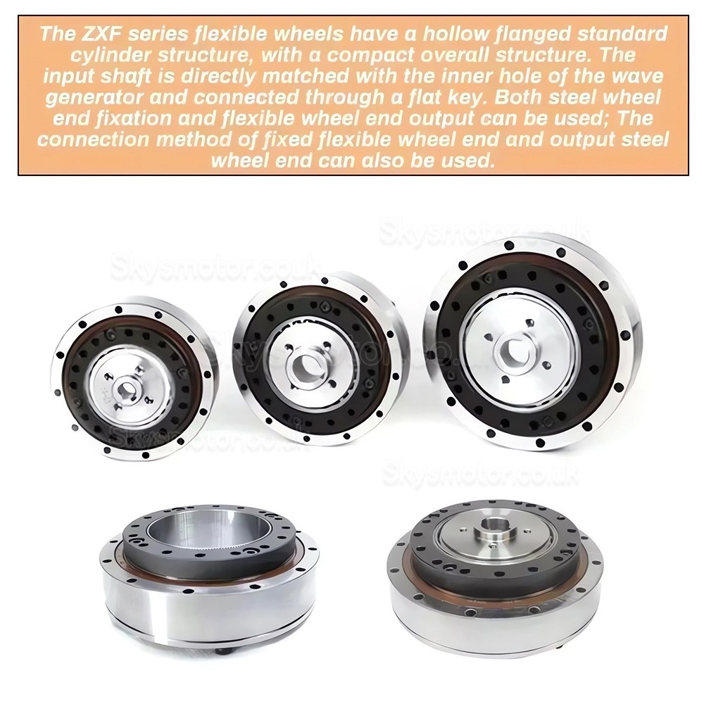 ZXF Series Harmonic Reducer Gearbox Ratio 30:1/50:1/80:1/100:1/120:1/160:1 for Stepper / Servo Motor