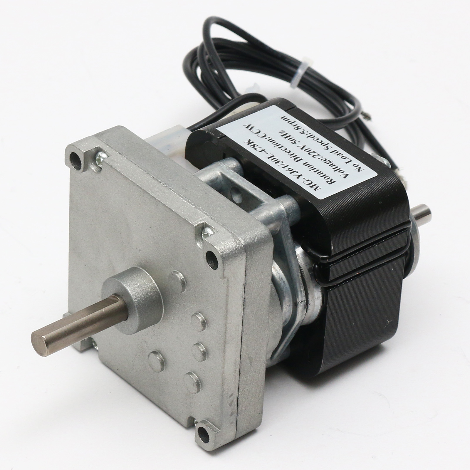 Shade Pole Gearmotor MG-YJ61 Single Phase AC 110/220V with Ratio 13:1 - 718:1 Spur Gearbox