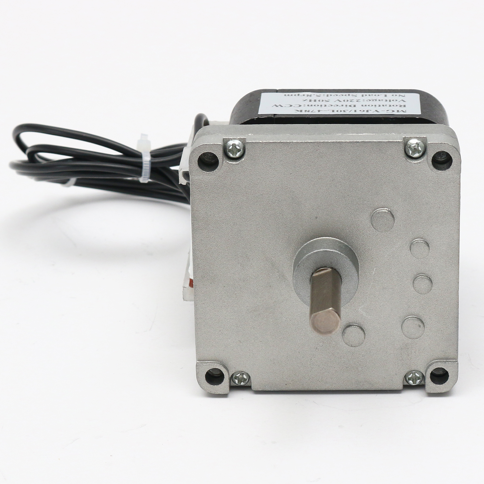 Shade Pole Gearmotor MG-YJ61 Single Phase AC 110/220V with Ratio 13:1 - 718:1 Spur Gearbox