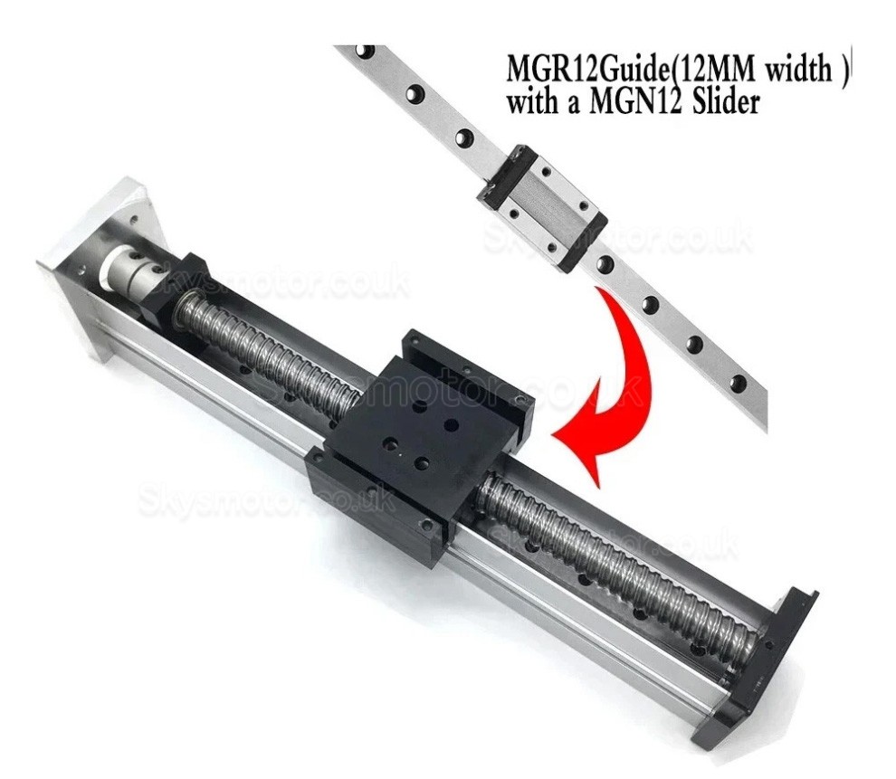 Fully Sealed CNC Linear Guide Module Ballscrew Slide Table QMF40 with Stepper Motor & Driver