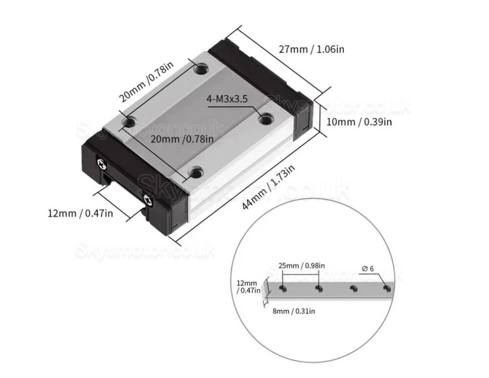 Fully Sealed CNC Linear Guide Module Ballscrew Slide Table QMF40 with Stepper Motor & Driver