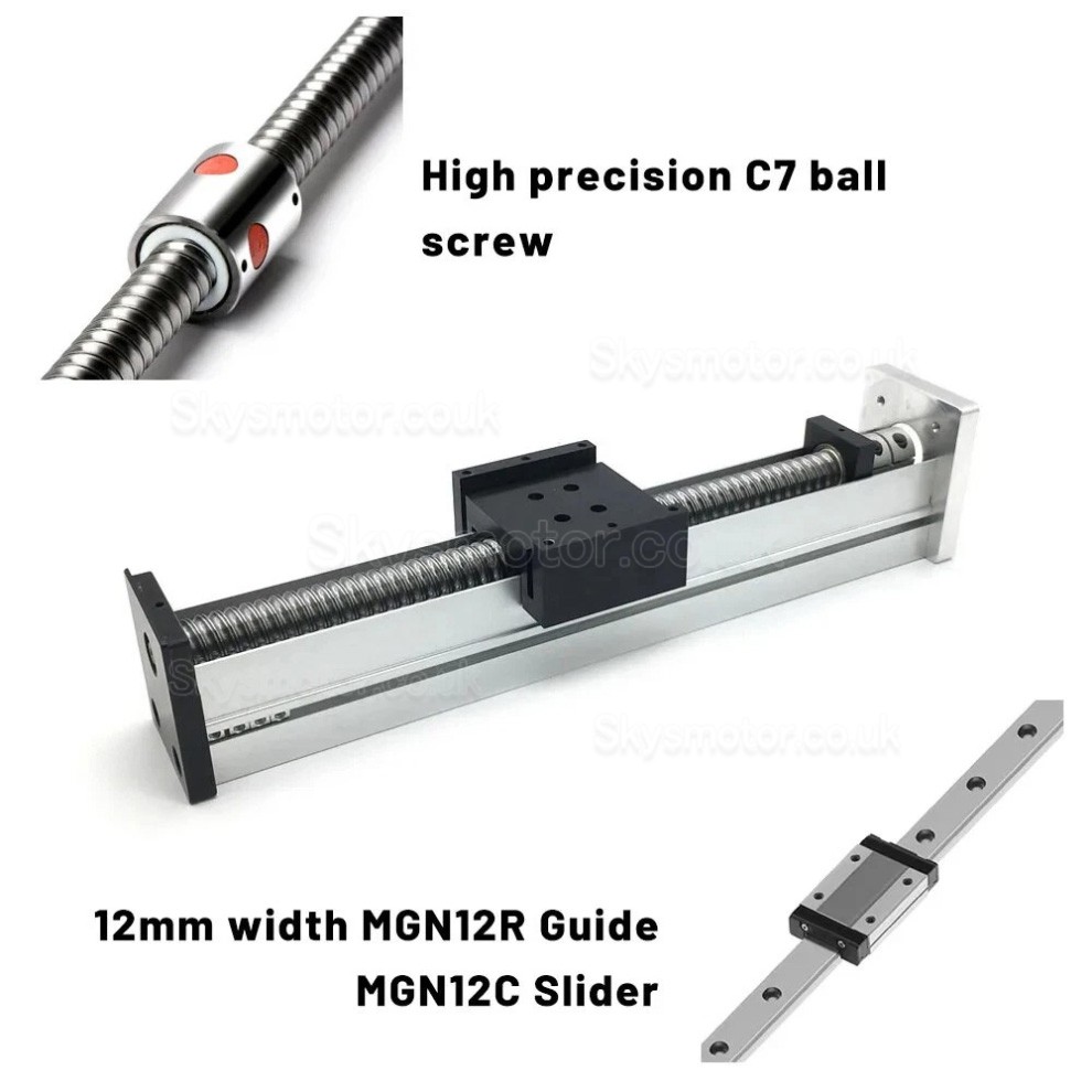 Fully Sealed CNC Linear Guide Module Ballscrew Slide Table QMF40 with Stepper Motor & Driver
