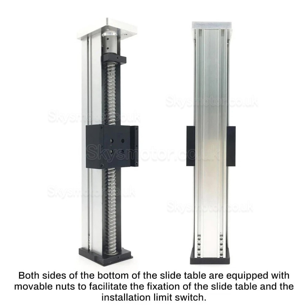 Fully Sealed CNC Linear Guide Module Ballscrew Slide Table QMF40 with Stepper Motor & Driver